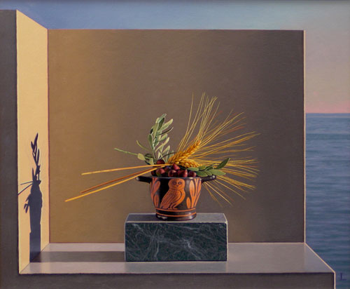 Artist painter David Ligare painting