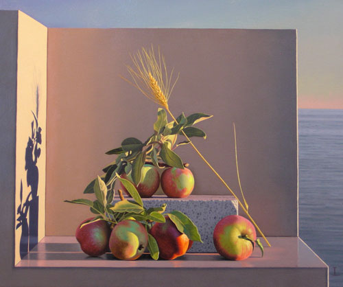 Artist painter David Ligare painting