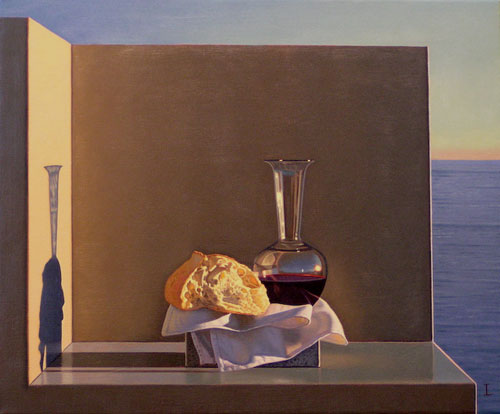 Artist painter David Ligare painting
