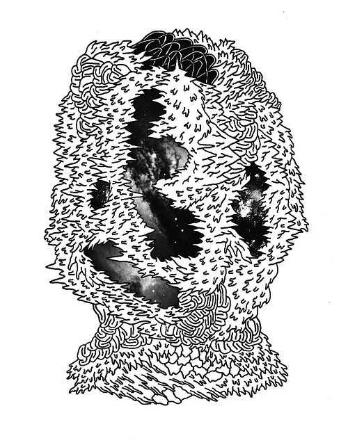 Artist Gianluigi Rivasi drawings
