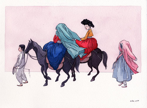 Artist illustrator Hellen Jo drawings illustration