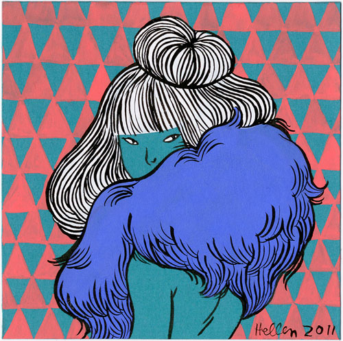 Artist illustrator Hellen Jo drawings illustration