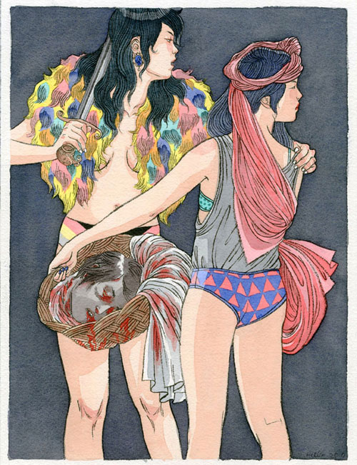 Artist illustrator Hellen Jo drawings illustration