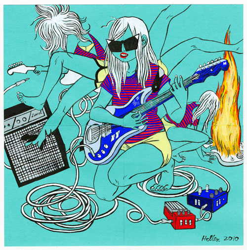 Artist illustrator Hellen Jo drawings illustration