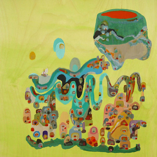 Artist painter Ian Carpenter painting