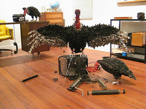 wood sculptures by artist shawn smith