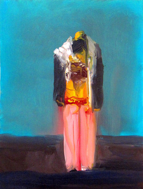 Artist painter Joseba Eskubi painting