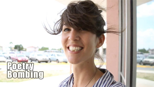 Poetry Bombing with Agustina Woodgate