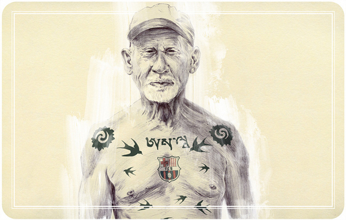 Moleskine drawings by artist Chamo San