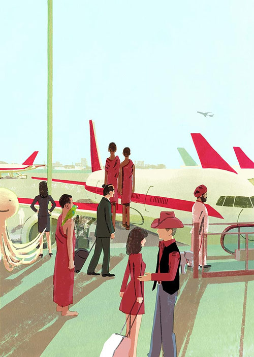 Illustrator Tatsuro Kiuchi illustration