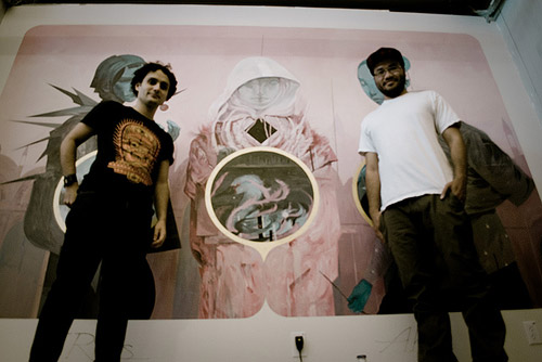 Mural painted by Joao Ruas and Andrew Hem