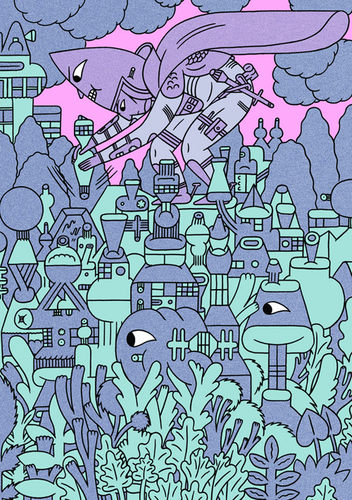 Artist illustrator Jon Boam illustration
