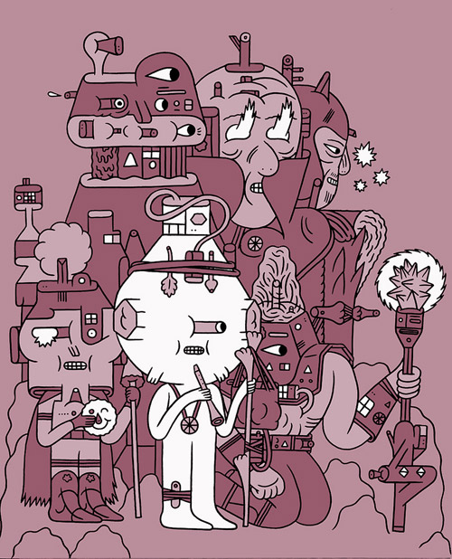 Artist illustrator Jon Boam illustration