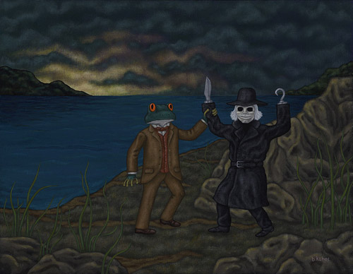 Artist painter Ben Kehoe painting