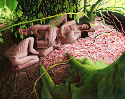 Artist painter Kirsty Whiten painting