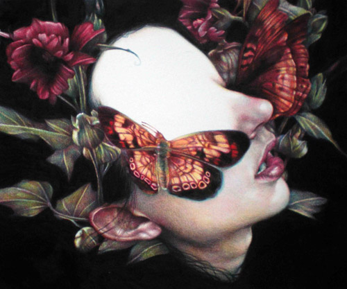 Coloured pencil crayon drawings by artist Marco Mazzoni