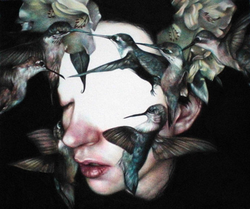 Coloured pencil crayon drawings by artist Marco Mazzoni