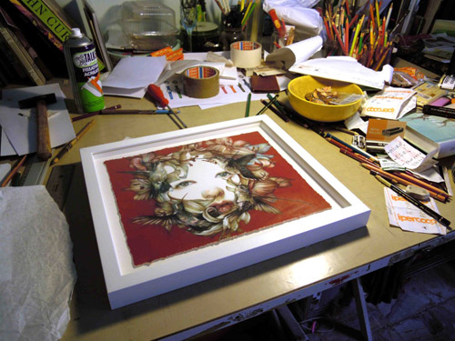 Coloured pencil crayon drawings by artist Marco Mazzoni