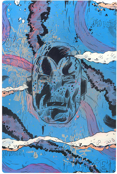 Artist illustrator Mark Todd comics mixed media paintings