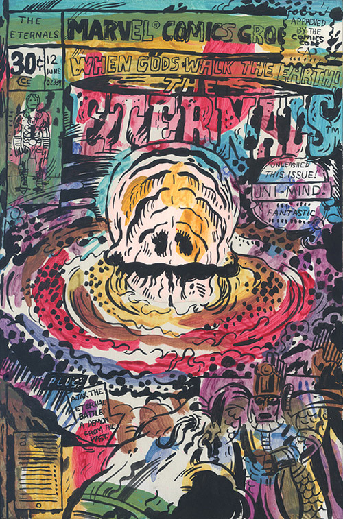 Artist illustrator Mark Todd comics mixed media paintings
