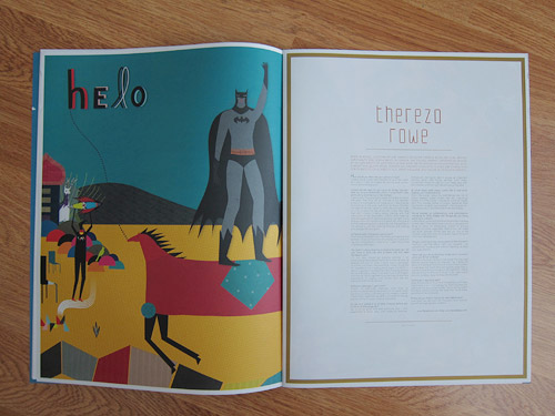 Wrap paper magazine illustration publication