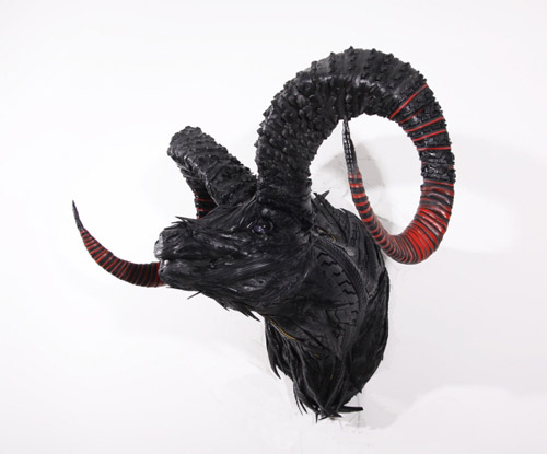 Recycled tire sculptures by korean artist sculptor Yong Ho Ji