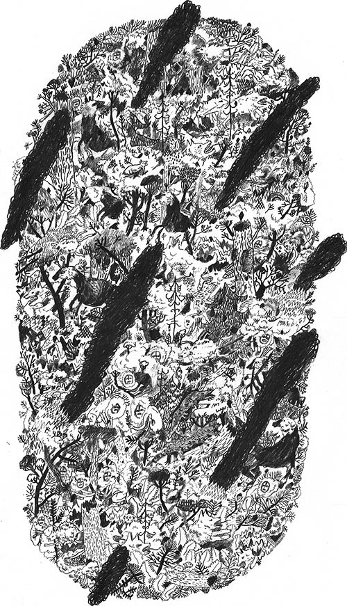 Drawings by illustrator Kai Nodland illustration