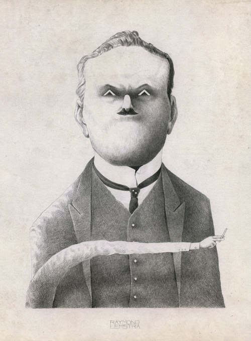 Drawings by artist Raymond Lemstra