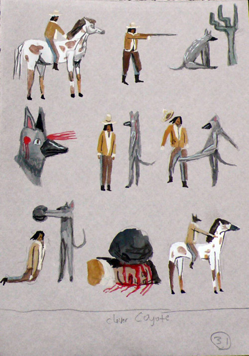 Drawings by artist Charlie Roberts