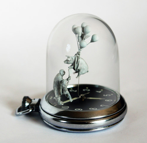 Watch sculptures by Dominic Wilcox