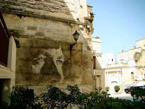 Street artist Alexandre Farto aka Vhils