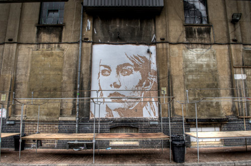 Street artist Alexandre Farto aka Vhils