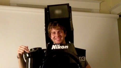 Fully Functional Camera Costume aka best halloween costume ever