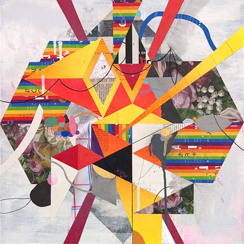 Mixed media works by artist Clark Goolsby