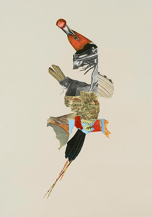 Collages by artist erika lawlor schmidt