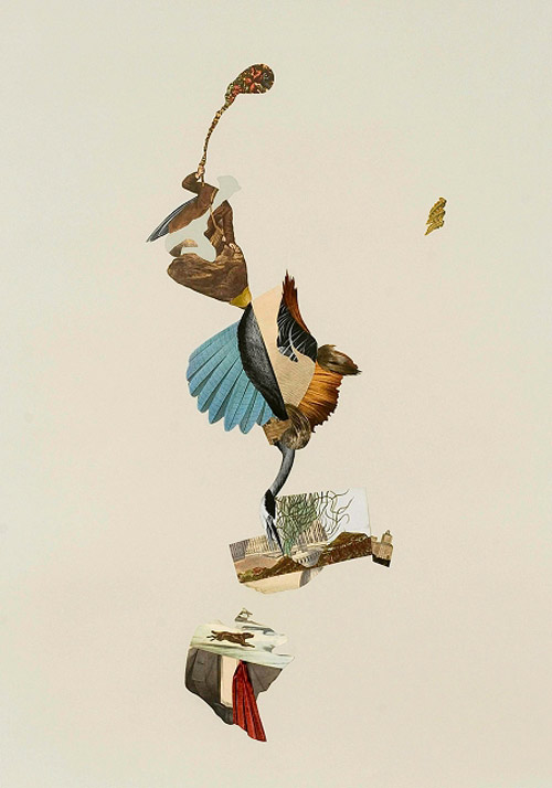 Collages by artist erika lawlor schmidt