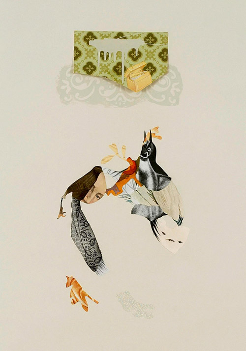 Collages by artist erika lawlor schmidt