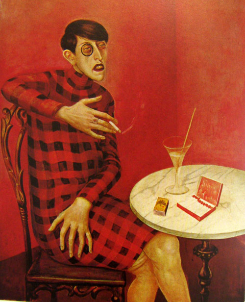 remake of otto dix portrait of SYLVIA VON HARDEN