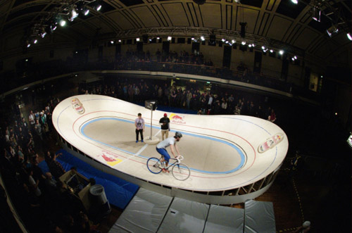 Red Bull Mini Drome Vancouver Velodrome fixed gear cycling contest
