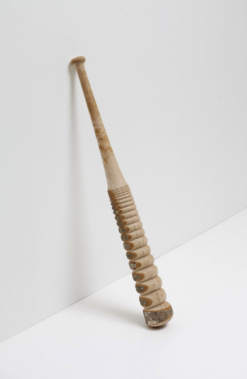 Baseball bats by artist Vincent Kohler turnaround sculptures