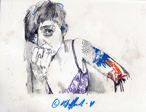 Drawings by artist Michael Verita