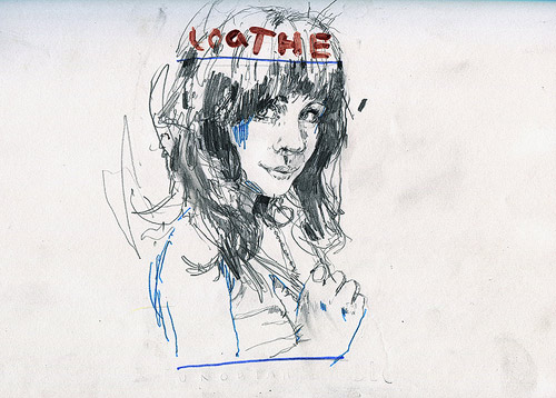 Drawings by artist Michael Verita