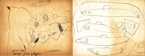 Homeroom show at Subtext Gallery - reinterpreting childhood drawings