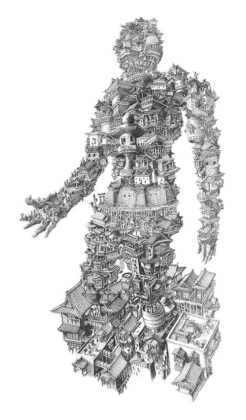 Drawings by artist Sean Edward