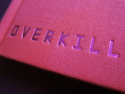 Illustrator Tomer Hanuka Overkill monogram book