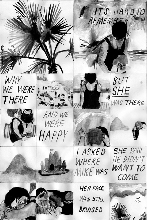 Comics by artist Aidan Koch drawings
