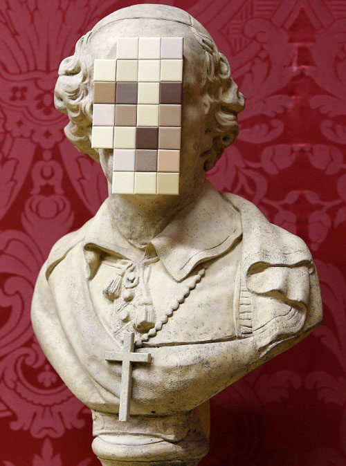 Banksy cardinal sin sculpture