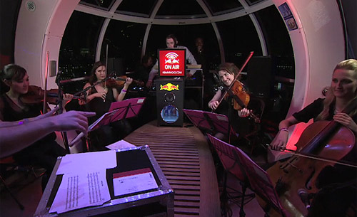 Deviation String Quartet Benji B, MC Judah Revolutions In Sound on the London Eye