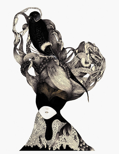 Drawings by artist Melissa Murillo meyoko