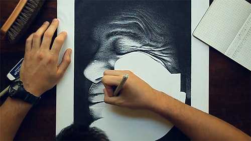 Hero a drawing by miguel endara 3.2 million dots
